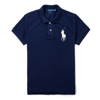 Polo Ralph Lauren 年度熱銷刺繡大馬短袖POLO衫(女款-SKINNY FIT)-深藍色