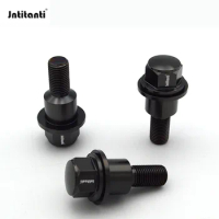 Jntitanti 10.9 Grade Factory Gr.5 Titanium Customizd Color Titanium screw Wheel Bolt hub M14*1.5*28mm for Land Rover
