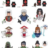 Naruto blocks Building Blocks Anime cartoon Japanese Characters Action Figures Heads Kid Toys Minifigures
