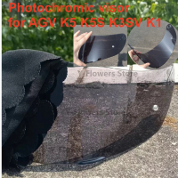 Photochromic Visor สำหรับ AGV K5S K5-S K3SV K1ขนาดกะทัดรัด ST เปลี่ยนหมวกกันน็อคแว่นตาหน้าจอโล่กระจกอุปกรณ์ชิ้นส่วน