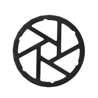 【日本Pearl Life】五德鐵製瓦斯爐架廚房小型鍋壺專用防滑輔助支架14cm圓形HB-5001黑色(戶外露營卡式爐)
