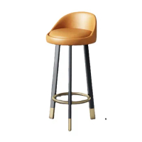 Bar chair light luxury rotating bar chair cash register backrest lifting chair home modern minimalist high stool bar stool