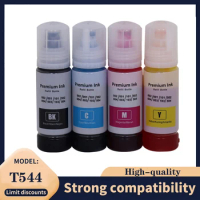 4 Colors T544 544 Dye Ink 70ml Bottle Refill Kit Fit For Epson EcoTank L3150 L3110 L3100 L3210 L3250 L1110 5190 Inkjet Printer