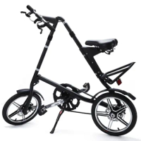 Folding Bike-Lightweight Aluminum Frame 16-Inch Folding Bike with Fenders Rack and 240 lbs Weight Limit