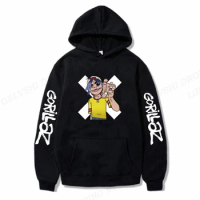 Rock Band Gorillaz Hoodie Music Album Sweatshirt Oversized Hoodies Hip Hop Hoody Unisex Coats Fleece Warm Pullovers Sudaderas