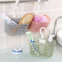 浴室瀝水掛籃衛生間壁掛收納筐可掛式洗澡小籃子雜物收納籃塑料筐