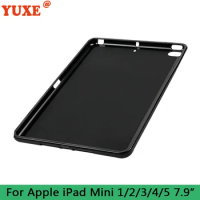 Tablet Case For iPad Mini 1 2 3 4 5 7.9 inch A1432 A1490 A1599 A1538 A2133 A2124 Cover Fundas Silicone anti-drop Back Cases 7.9"
