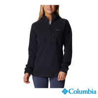 Columbia 哥倫比亞  女款-柔暖刷毛半開襟上衣-黑色 UAR58540BK /FW22