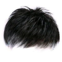 Toupee Pria Rambut Pendek Warna Hitam Dengan Clip Bb 4 Model Korea Pasti Ori