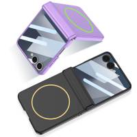 เคสโทรศัพท์ Z Flip 7, เข้ากันได้, เคสบานพับแม่เหล็ก, ฟิล์มสแกน, การชาร์จแบบไร้สาย MagSafe แบบบูรณากา