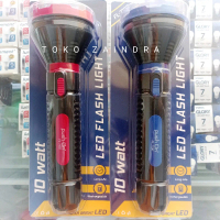 senter tangan flash light LED cas besar push on 10 watt super terang