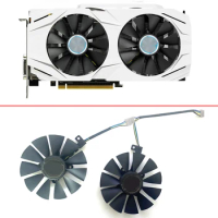 2PCS 87MM GTX1060 GTX1070 GPU FAN For ASUS GTX 1060 1070 RX 480 Graphics Card T129215SU PLD09210S12HH 4PIN 12V Cooling Fans