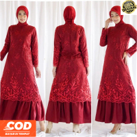 baju seragam keluarga pernikahan ibu ibu/kondangan pernikahan outfit/gamis elegan kondangan couple m