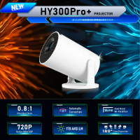 HY300 PRO+ HY300 PRO 720P Projekter mini, projekter pintar mudah alih dengan sokongan 4K, Wi‑Fi 6 da