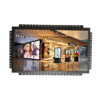 Bis Screen Wall Mounted 32 Inch Industrial Metal Case LED LCD Display Capacitive Touch Screen Monitor