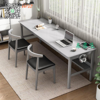 #書桌#純實木 書桌 雙人電腦桌 簡約  家用 辦公桌 靠窗長條桌 臥室 學生 寫字桌椅