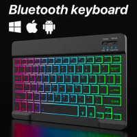 Backlit Backlight Wireless Keyboard And Mouse For iOS Android Windows Bluetooth Keyboard For Cell Phone Ipad 10 Inches Devices