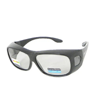 【Docomo】頂級感光變色偏光鏡片 專業級感光變色太陽眼鏡 可包覆眼鏡設計 抗紫外線首選