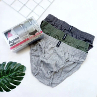 Agree 7001 1 Box 3 Pcs | Celana Dalam Pria Karet Kerut Cutting Mini M-XL COD Wardanimalang