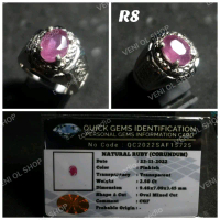Natural Ruby + serti memo