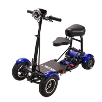 Fat tires folding electric elderly mobility scooter for elderly and disabled mobility quadricycle moped portable scooter