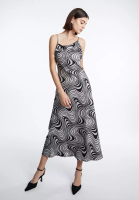 Urban Revivo Swirl Print Midi Cami Dress