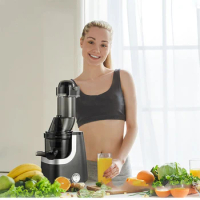 200W Juicer Large-caliber Slow Juicer Household Electric Slow Juicer Juicing Vegetables and Fruits