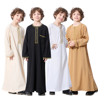 Pakaian Tunik Pakaian Lelaki Pakaian Cina Jubah Panjang Budak Lelaki Pemuda Arab Timur Tengah ，TH875EBAY Jualan hebat ~