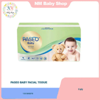 PASEO BABY TISSUE 130 SHEET TISSU PASEO BABY PURE SOFT 3PLY 130S
