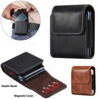 Magnetic Flip Leather Phone Pouch For OPPO Find N3 Flip 5G Waist Clip Belt Bag For Oppo Find N2 Flip Coque Holster Phone Holder