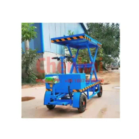 1000kg heavy duty goods carrying electric platform china tool 1m electric lift trolley