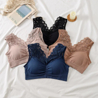 ONEFASHIONMALL BR020 Bra BH Wanita Tanpa Kawat Bahan Halus Pakaian Dalam Bralete Elastis Cup Busa Mo
