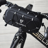 2.1L Bicycle Handlebar Bag Bike Frame Bag Electric Scooter Storage Bag Cycling Accessories for MTB Mountain Road Bike