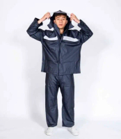 Jas Hujan Mantel Setelan Karet Dewasa Konstruksi Safety Tas GRC 966