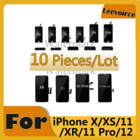 10 Pcs 10 Pieces INCELL LCD Screen For iPhone 11 X XR XS MAX 12 11 Pro LCD Touch Display Digitizer Assembly Replacement Tested