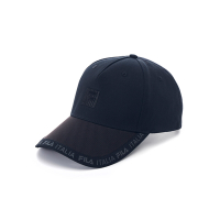 FILA 時尚素色LOGO帽/棒球帽-黑色 HTY-1005-BK