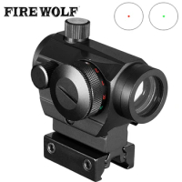 Tactical Hunting Red Green Dot Reflex Sight Scopes With High/low Dual Profile Rail Mount Airsoft Air Guns Rifle Red Dot Scopes