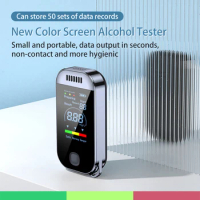 Portable Digital Breath Alcohol Tester Professional Breathalyzer with LCD Display USB Rechargeable Electronic Alcohol Tester