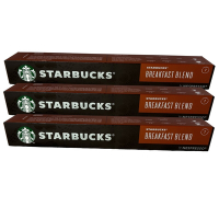星巴克早餐綜合咖啡膠囊 BREAKFAST BLEND 10顆/3盒;適用Nespresso膠囊咖啡機