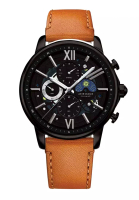 Aries Gold Aries Gold Belfast Moon Black and Tan Leather Watch