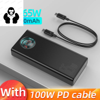 Brand new Baseus 65W 30000mAh PD Quick Charge FCP SCP Portable External Charger For Smartphone Lapto