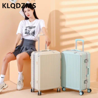 KLQDZMS 20"22"24"26 Inch Large-capacity Sturdy Trolley Suitcase Mute Universal Wheel Password Boarding Case Female Luggage