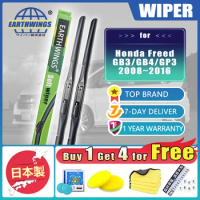 Windshield for Honda Freed GB3 GB4 GP3 2008~2016 Accessories Car Front Rear Wiper Blades Brushes Car Styling 2009 2010 2011 2012