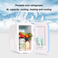 8L Car Refrigerator Mini Fridge auto Freezer Portable Compressor Cooler 12V Ice Box Outdoor Camping RV Freezer Food Warmer