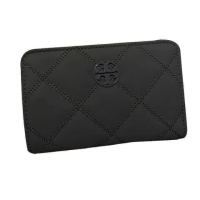 【TORY BURCH】菱格紋皮革中夾
