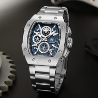 DISKON Jam tangan !!! Evans Jayden Jam Tangan Pria 9612 Rantai Kaca Sapphire Chronograph Water Resis