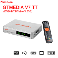 GTMEDIA V7 TT เครื่องรับสัญญาณทีวีดิจิตอล H.265เต็มรูปแบบ DVB-TT2สายเคเบิลดิจิตอล Wifi กล่องรับสัญญาณทีวีสำหรับ USB Wifi Set Top