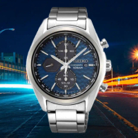 【SEIKO 精工】CS系列 太陽能 三眼賽車計時腕錶 41mm/SK027(SSC801P1/V176-0BH0B)