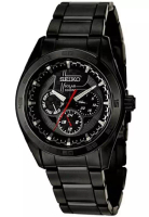 Seiko Jam Tangan Pria Seiko Solar Original Garansi Resmi Strap Stainless Steel Black SNE201 SNE201P1