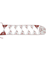 ป้ายไม้แขวนตกแต่ง Garland Xmas24  PED-216188-EU 12.2x204x0.3 ซม. แดง/ขาว